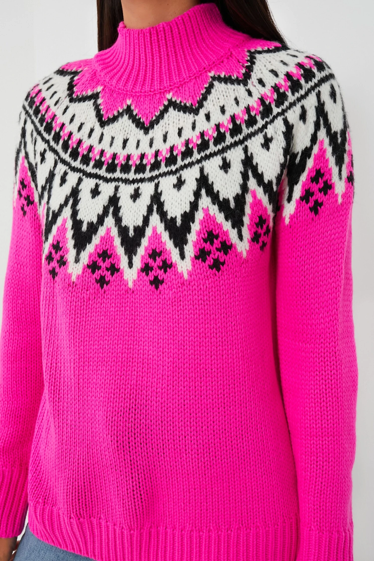 Bright Pink Kienna Sweater 5 Bright Pink Kienna Sweater - Image 5