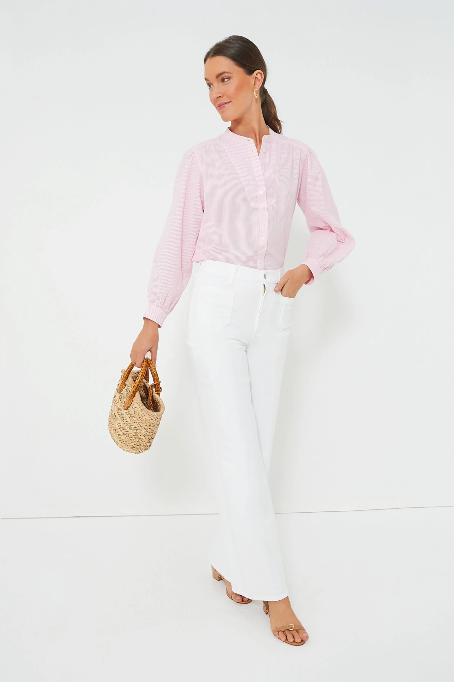 Vanessa Bruno Rose And Blanc Chouchou Button Down 2 Vanessa Bruno Rose And Blanc Chouchou Button Down - Image 2