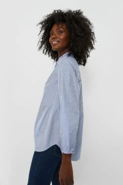 Blue And White Stripe Sara B Henley -ULLA JOHNSON SHOP ElipHZOoWxw7hvLDDNzq7Qy9D6g0O87h 1