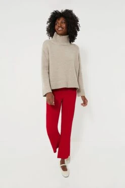 Red Compression Knit Ashford Pants -ULLA JOHNSON SHOP ExjfjQTDq3OrIQtNOKOoio7BbQO6nZ4C 1