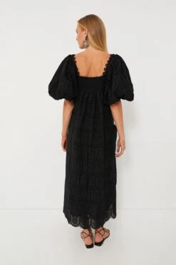 Farm Rio Black Pineapple Cotton Eyelet Maxi Dress -ULLA JOHNSON SHOP FIwxqCFBg17oKVNQ3iWmboeD51OliZwv 1