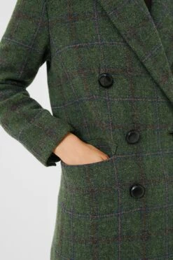 Green Plaid Wool Julius Long Coat -ULLA JOHNSON SHOP H8sruULUzFMPFNB1ltBRcyHdDTACJMU8 1