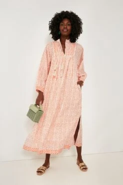 Coral Endless Summer Kaftan -ULLA JOHNSON SHOP I8pQvqGf86kNZGxlJrwSLELe1dIdrhAJ 1