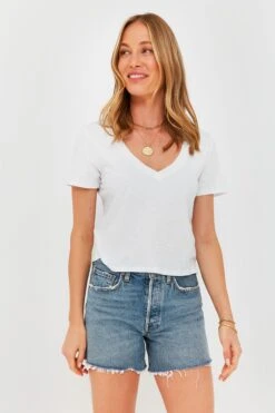 White Jaelyn Tee