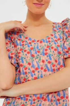 Red Poppy Floral Scalloped Serena Midi Dress -ULLA JOHNSON SHOP IMbuaokHPfnyG5VrzjDIXQVRmyldIg50 1