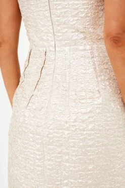Champagne Sharon Metallic Dress -ULLA JOHNSON SHOP IUkAYdXdDMJElOysYGg7D67yvjH6Tl2w 1