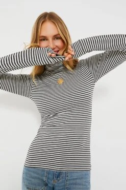 Steel White Stripe Little Turtleneck 11 Steel White Stripe Little Turtleneck -ULLA JOHNSON SHOP IpNcgJjQBTtejjsUu28HqMW7PBq2dNVP 1