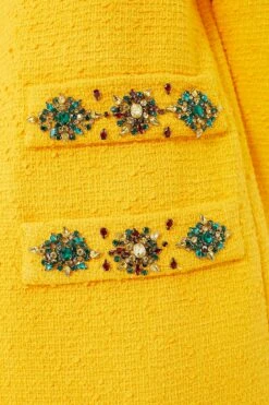 Marigold Tweed Long Sleeve Jackie Dress 8 Marigold Tweed Long Sleeve Jackie Dress -ULLA JOHNSON SHOP J3xP6vrO3MogKrydOAbcFtd4toLbCc06 1