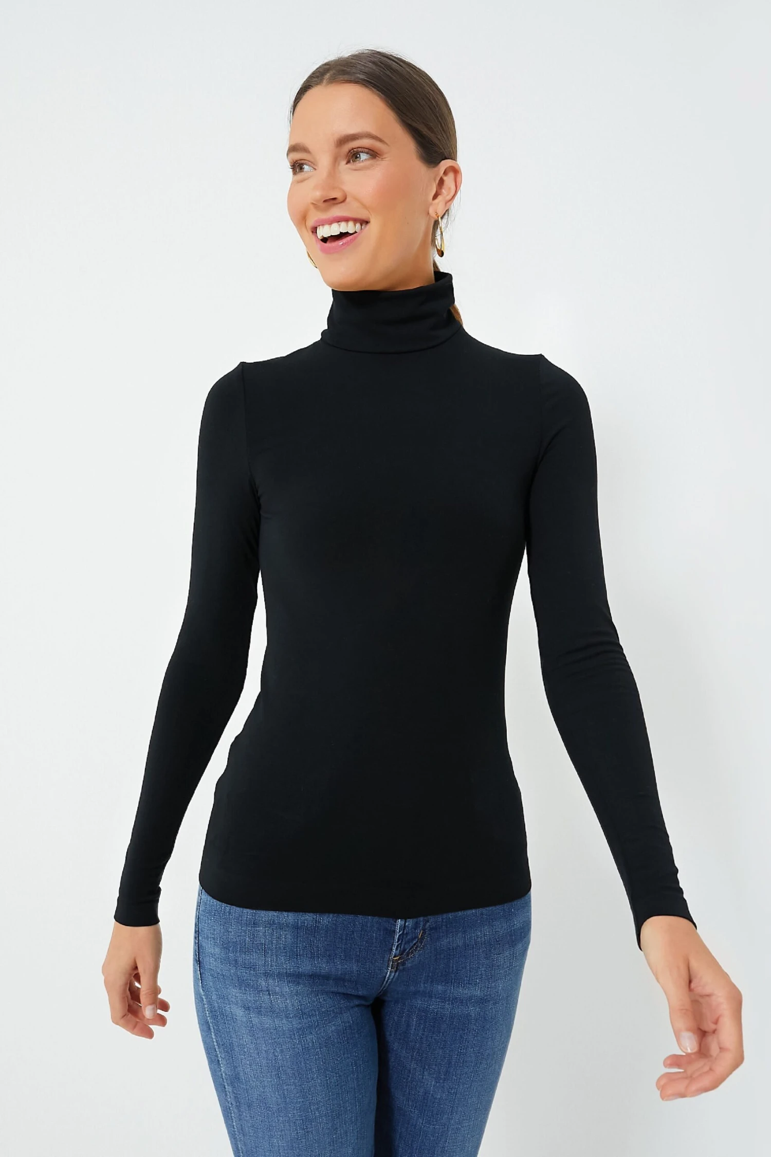 Wolford Black Aurora Long Sleeve Turtleneck 1 Wolford Black Aurora Long Sleeve Turtleneck