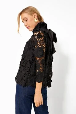 Black Guipure Lace Faye Blouse -ULLA JOHNSON SHOP JO3kyqOARtaNdcLCWgHvXrrD3tQHFroN 1