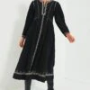 Isabel Marant Etoile Black Embroidered Pippa Dress