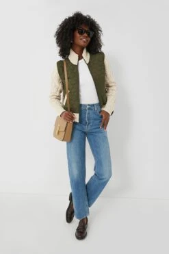 Veronica Beard Army And Oatmeal Patra Mixed Media Jacket -ULLA JOHNSON SHOP K1aWPbjqd1ESkQkTte11hYLJEHnnWcPT 1