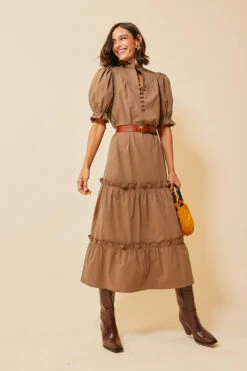 Chestnut Brown Selena Maxi Dress -ULLA JOHNSON SHOP KDio7KUp3uAEZgG8ypMq98C4J1I0Kum3 1