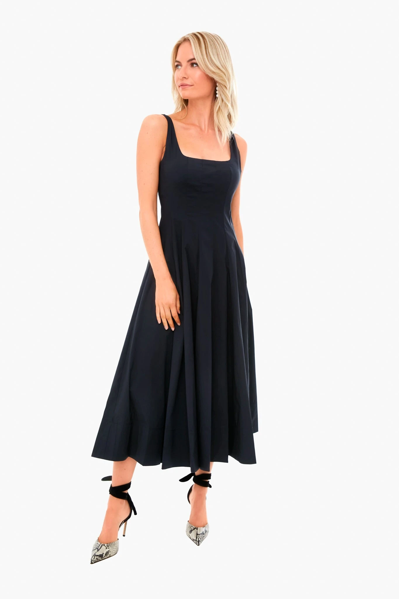Staud Black Wells Dress 1 Staud Black Wells Dress
