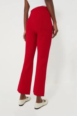 Red Compression Knit Ashford Pants -ULLA JOHNSON SHOP KiUGd7oDjiB8baqoVyT8Q1g5BwG6UNQ2 1