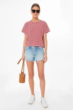 MOTHER Chemise A Rayures The Big Baggy Mid Tee -ULLA JOHNSON SHOP KvH58cUnbnL83Tsg68kpjV419VV6UA67 1