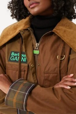 Tan Sand Barbour Ganni Block Spey Jacket -ULLA JOHNSON SHOP LcOxRpUzR0wpBUYKHH6UMYVyov0mNrla 1