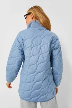 Varley Dusty Blue Danea Quilt Jacket -ULLA JOHNSON SHOP Lk9ZWe5cOCDyZh2KjWLfwJk6BQrQ1xxT 1