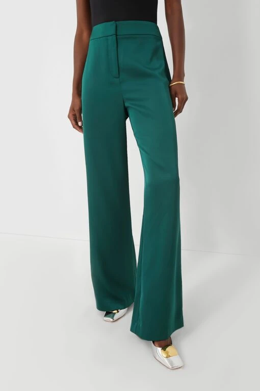 Rainforest Green Erin Pants -ULLA JOHNSON SHOP N07MkDkIvXONVYeGhyb7B0FzeXVwdFIx 1