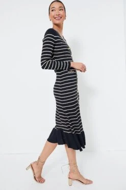 Navy Stripe Marina Midi Dress 7 Navy Stripe Marina Midi Dress -ULLA JOHNSON SHOP N0uWluwoHoRlEtALcboHYPJJuCZWJcEF 1