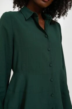 Hunter Green Ashlen Blouse -ULLA JOHNSON SHOP N67TxQkN2fka1YNkM1MuxgJYczGt9tEy 1