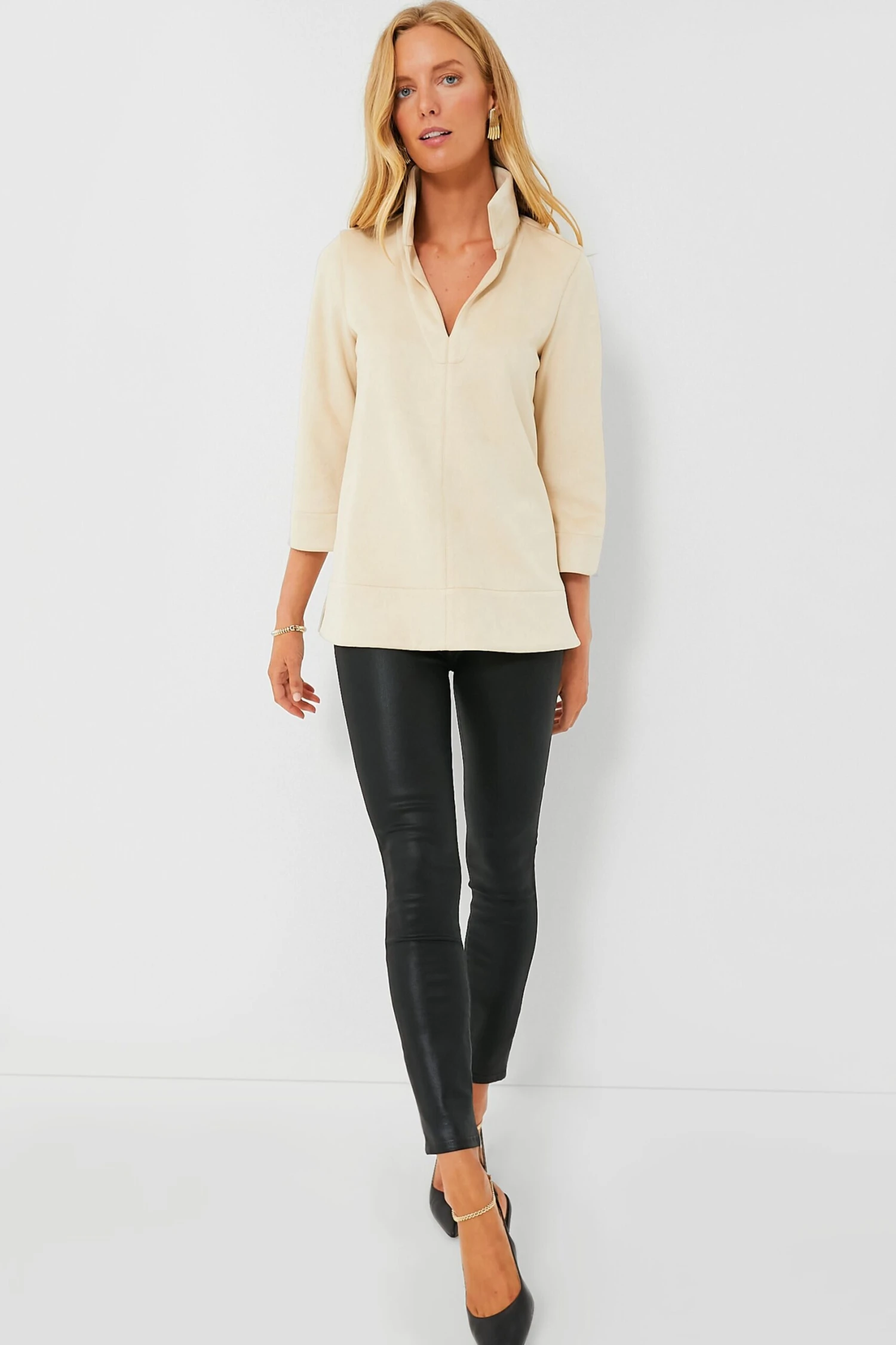 Bone Suede Margot Top 2 Bone Suede Margot Top - Image 2