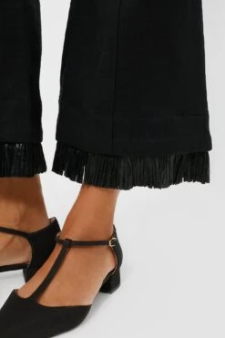 Black Parker Raffia Trousers -ULLA JOHNSON SHOP Nbeud8jzoCseJfAhKbDH15hoPqLoOrKg 1