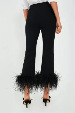 Black Feather Compression Knit Ashford Pants -ULLA JOHNSON SHOP NfKTqp3lkkaF2bW9akFfrkFyhXYIdGxX 1