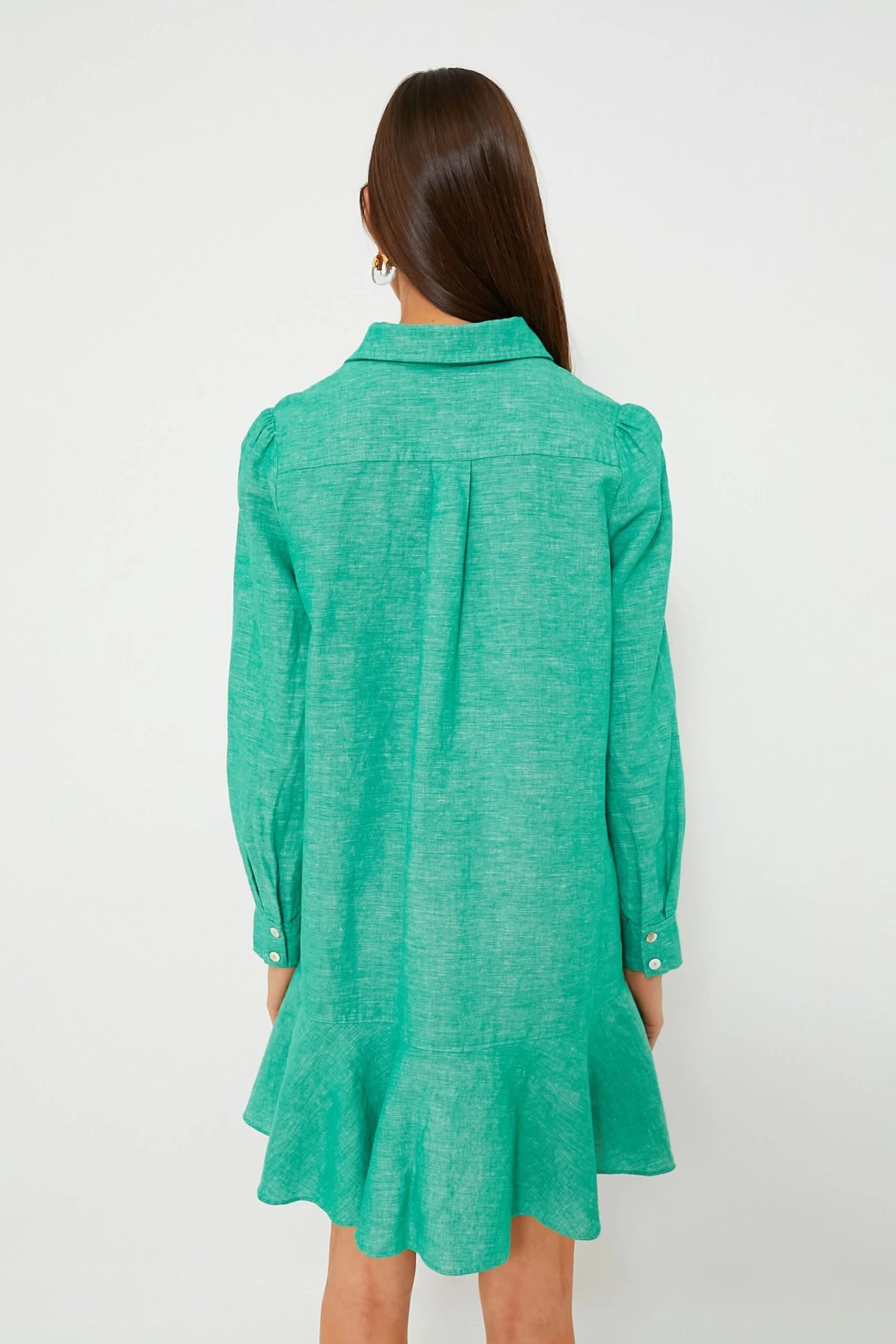 Sea Green Callahan Shirt Dress 5 Sea Green Callahan Shirt Dress - Image 5