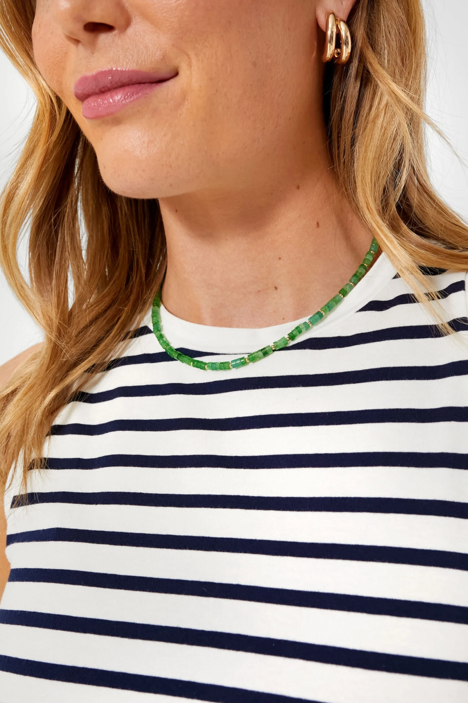 Navy Stripe Anthos Cotton Tank 5 Navy Stripe Anthos Cotton Tank - Image 5