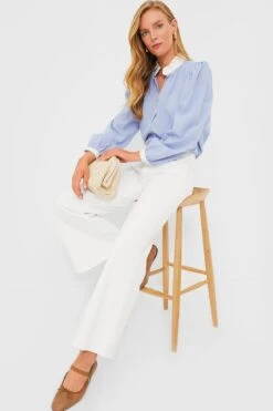 French Blue Cosette Button Down 14 French Blue Cosette Button Down -ULLA JOHNSON SHOP OGE6m0AzIWKSjKsNqvfCDl8nRWcMSgfP 1