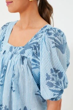 Exclusive Classic Blue Palladio Viti Top -ULLA JOHNSON SHOP ONcLOFnsxgzj4leK6QBMKD2emPYkQ9rE 1