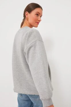 ANINE BING Grey Melange Paris Tyler Sweatshirt -ULLA JOHNSON SHOP OULnWNSgHe6WamjIUhSxfS6S0DoLi2ix 1