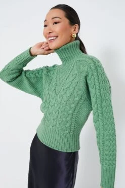 Green Melange Otis Cashfeel Sweater 8 Green Melange Otis Cashfeel Sweater -ULLA JOHNSON SHOP OV7jLwEgREfWOg8Zrnp7athUtDY2YZnG 1
