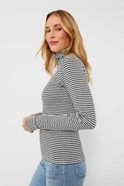 Steel White Stripe Little Turtleneck 9 Steel White Stripe Little Turtleneck -ULLA JOHNSON SHOP Pg7YMLDuafarQz6DVGAnLA2lrAcuPvDk 1