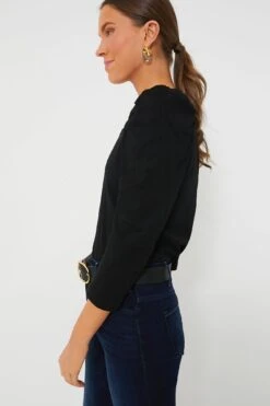 Black Vesty Long Sleeve Crewneck -ULLA JOHNSON SHOP PsJ4al2anGpPkOUMzcBU0UxJ4lk7Exyv 1