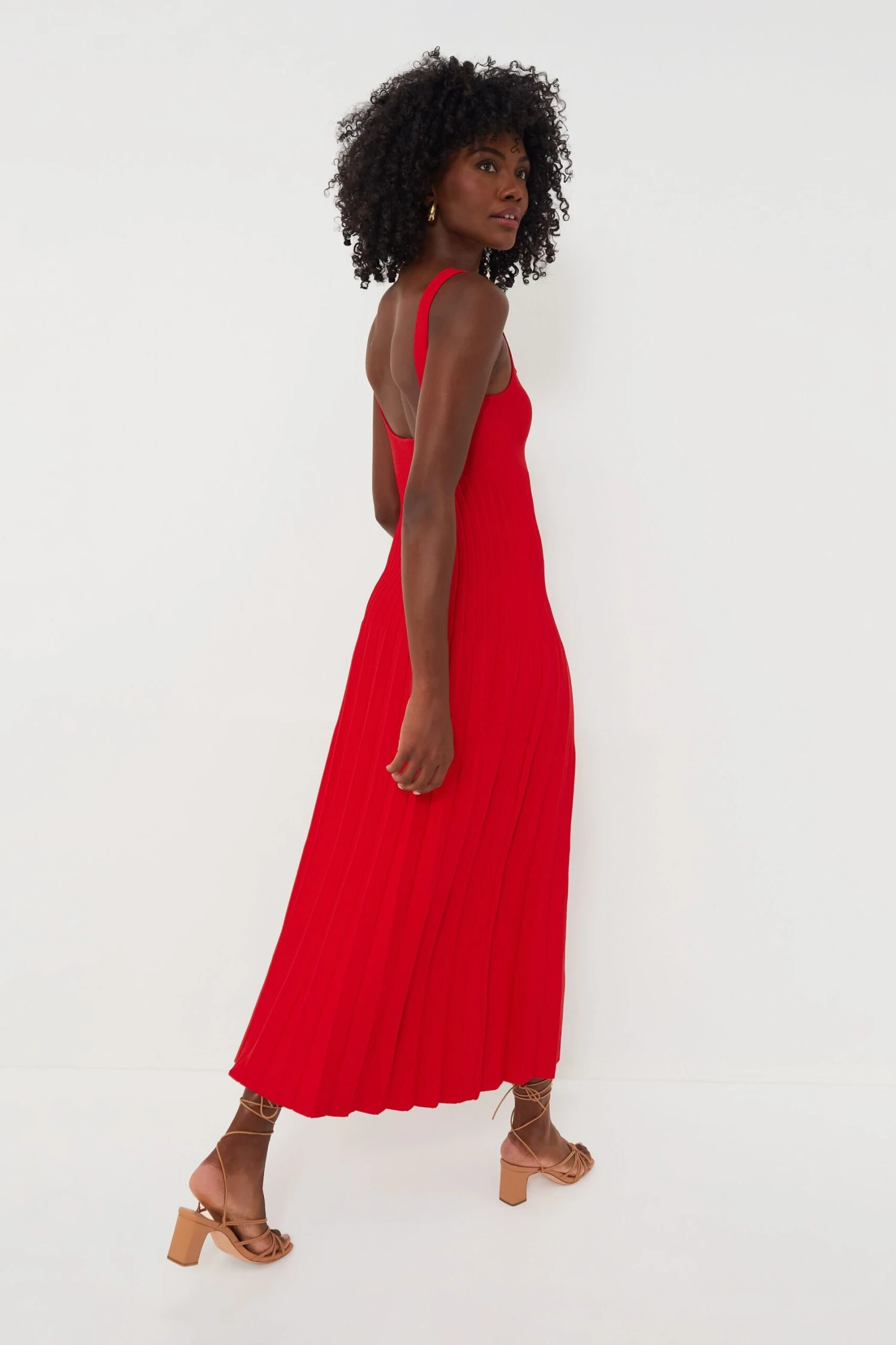 Staud Red Rose Ellison Dress 4 Staud Red Rose Ellison Dress - Image 4