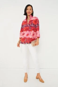 Poppy Stripe Margot Top -ULLA JOHNSON SHOP Q9KsbDjM6EMrOTk5hGLCwlDUfsupf9tu 1