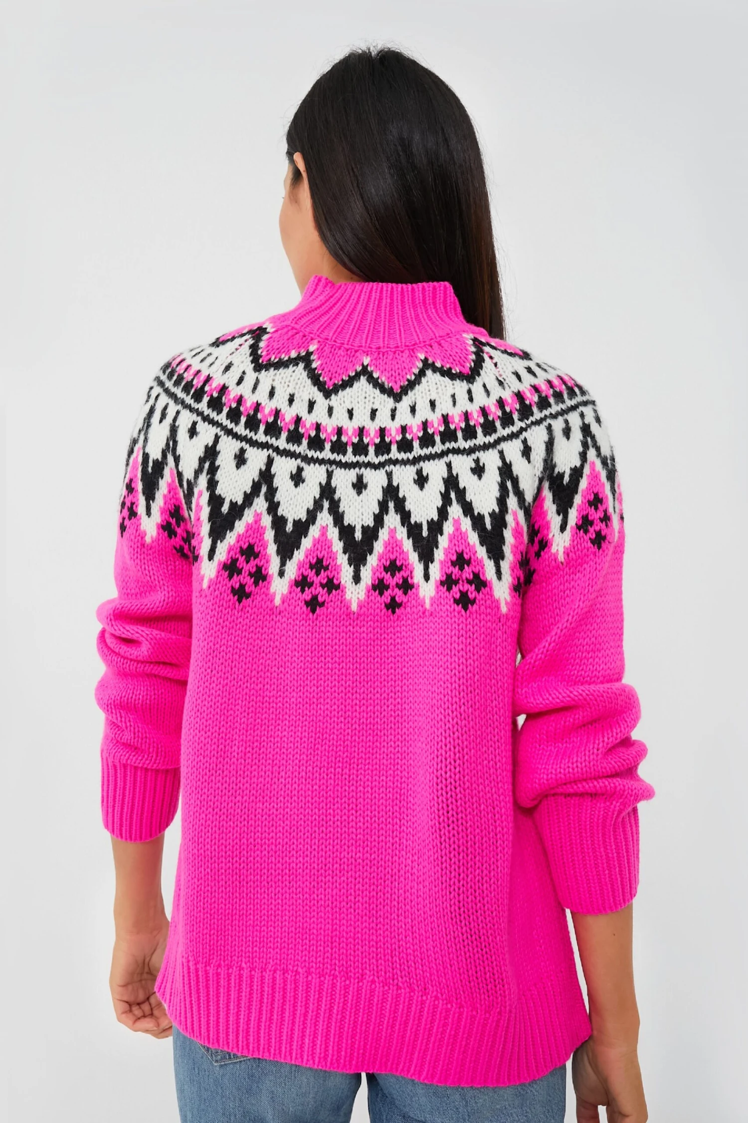 Bright Pink Kienna Sweater 4 Bright Pink Kienna Sweater - Image 4