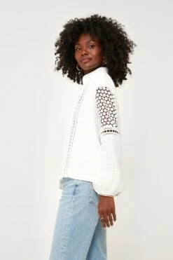 White Eyelet Jane Blouse -ULLA JOHNSON SHOP QNdWPp7p5sWveyu7VUnBqvaunG0VudK8 1