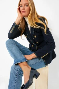 Veronica Beard Navy Stripe Miller Dickey Jacket -ULLA JOHNSON SHOP RE68Otsj6WNBTXV2nKe2H8eESVFe1lvm 1