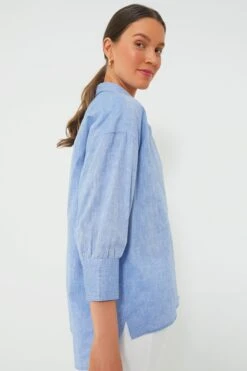 Chambray Adair Boyfriend Shirt -ULLA JOHNSON SHOP RLeDqzOk0crfSgNPgvLMMWj6YdeL0GZe 1