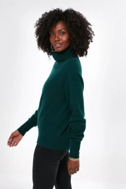 Cyprus Green Cashmere Ribbed Trim Turtleneck -ULLA JOHNSON SHOP RUU6qSHFm8GwKKKjirZu9lmzV8gvi02v 1
