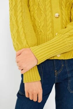 Chartreuse Colette Cardigan -ULLA JOHNSON SHOP RaRCxLFhbCbpRMBTD8QJQuu8cuazkHD0 1