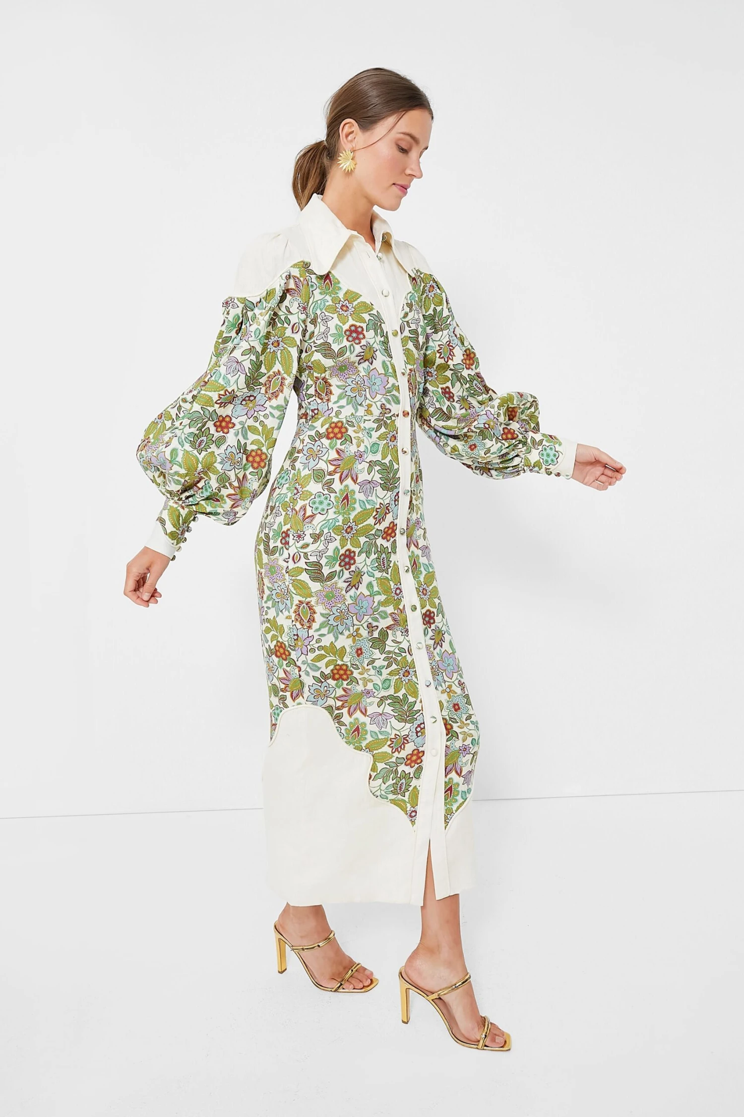 Pearl Isabella Panel Midi Dress 2 Pearl Isabella Panel Midi Dress - Image 2