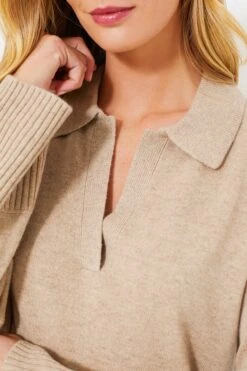 Stone Cashmere Ally Polo Pullover -ULLA JOHNSON SHOP S4isKG1eF18XZzc9lKraa2G098lCCYZM 1