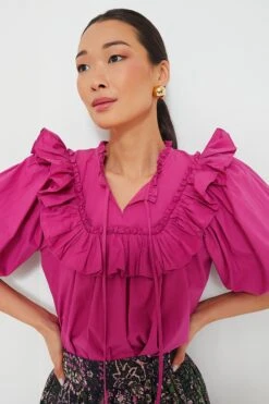Bright Pink Janet Blouse -ULLA JOHNSON SHOP SIsMnnkPoa4ZfoNARYEjZbrO4VnESMk6 1
