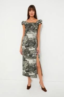 Middleburg Toile Suze Dress -ULLA JOHNSON SHOP SwWFAO0J2yuk3JeZ9azcdXdN8u9UOyZ0 1