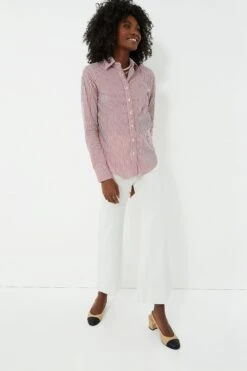 Red And White Stripe Icon Shirt -ULLA JOHNSON SHOP TGFiycXmu2vIRcAJqunftgHNGWzMwJL8 1