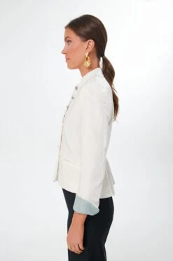 Ivory Velvet Annabelle Bride Jacket -ULLA JOHNSON SHOP TKH2syjROBLmfDllKWBBTKJWdtvnfpk5 1
